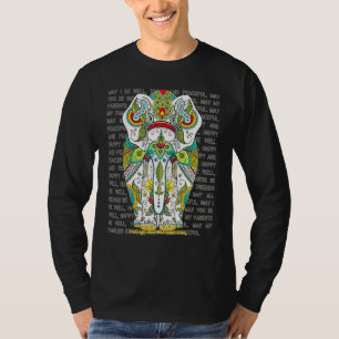 Elephant Mandala Loving Kindness Metta Wish Blessi T Shirt