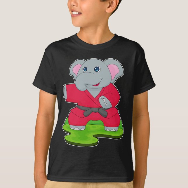 Elephant Martial Arts T Shirt (Framsida)