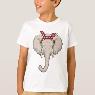 Elephant med Bandana T Shirt