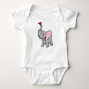 Elephant med Flagga T Shirt