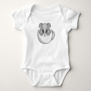 Elephant med Kopp T Shirt