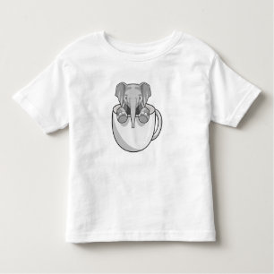 Elephant med Kopp T Shirt