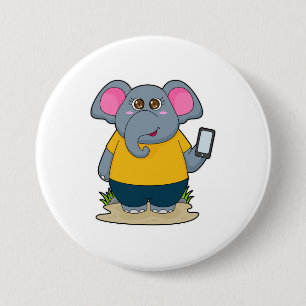 Elephant med Mobile Knapp