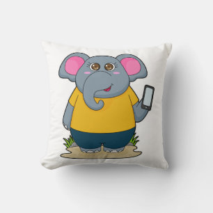 Elephant med Mobile Kudde