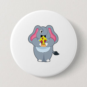 Elephant med Pizza Knapp