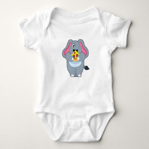 Elephant med Pizza T Shirt