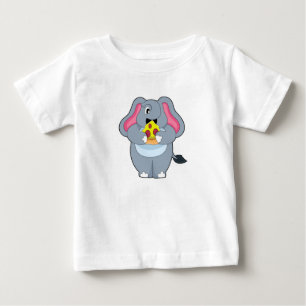 Elephant med Pizza T Shirt