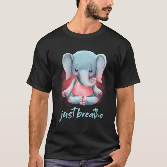 Elephant Meditation Ganesha Tee Pilates Yoga Anima (Framsida)