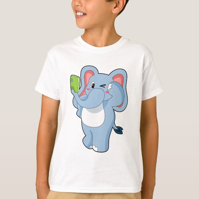 Elephant Mobile T Shirt (Framsida)