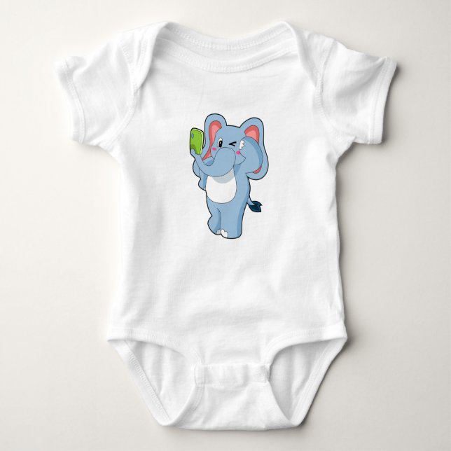 Elephant Mobile T Shirt (Framsida)