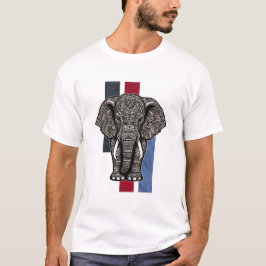 Elephant Mönster T Shirt