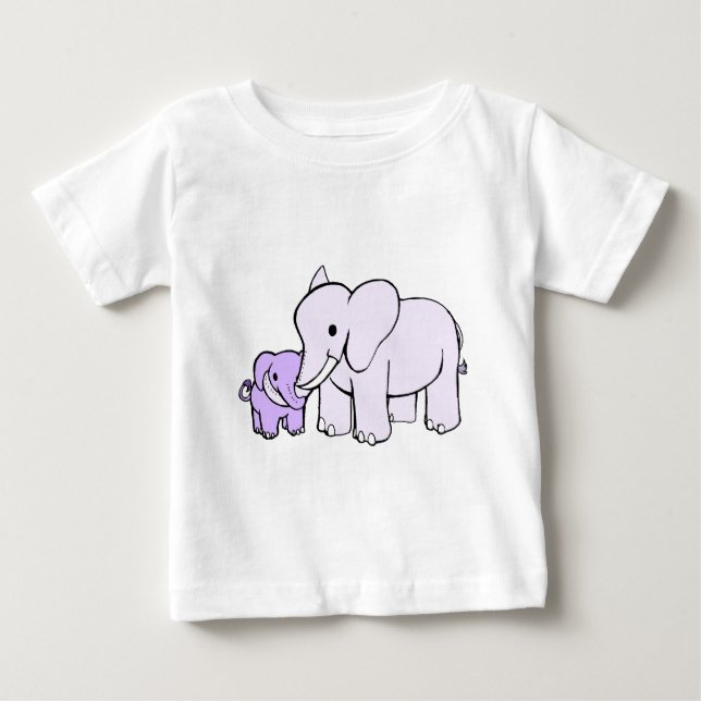 Elephant Mor och barn Tröja (Framsida)