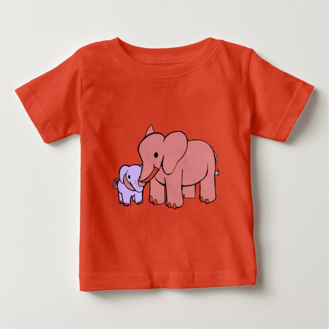 Elephant Mor och barn Tröja (Framsida)