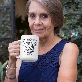 Elephant Morsa & Me Mors dag anpassningsbar-barn Kaffemugg