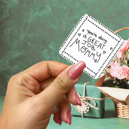 Elephant Morsa & Me Mors dag Fyrkantigt Klistermärke