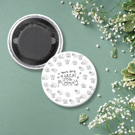 Elephant Morsa & Me Mors dag rund Magnet