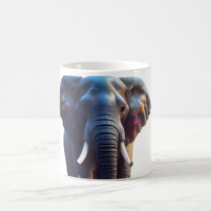 Elephant Mosaic Stached Glass Mugg Design
