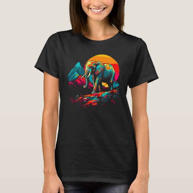 Elephant Mountain T Shirt (Framsida)