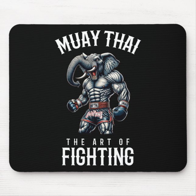 Elephant Muay Thai - Kickboxning Och Elefant Thai Musmatta (Framsidan)