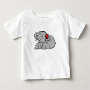 Elephant Music Headphone T Shirt