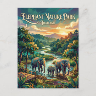 Elephant Nature Park Thailand blir Vykort