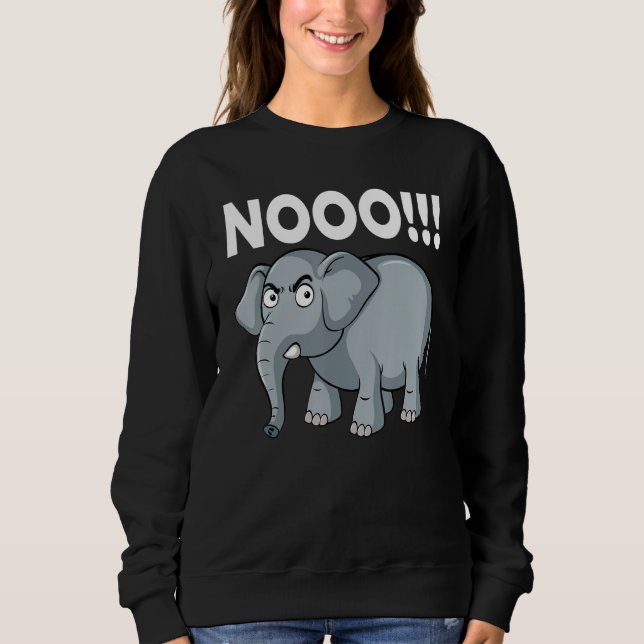 Elephant No Say No and Save The Elephant conservat T Shirt (Framsida)
