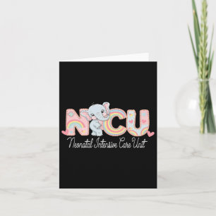 Elephant Nurse Nicu Team Rn Neonatal Intensive Car Kort