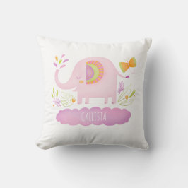 Elephant Nursery Pillow Kudde