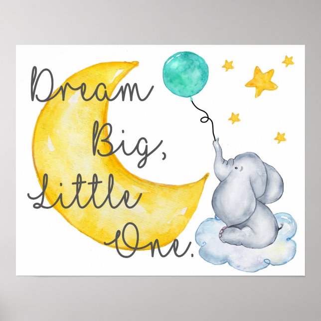 Elephant Nursery Poster (Framsidan)