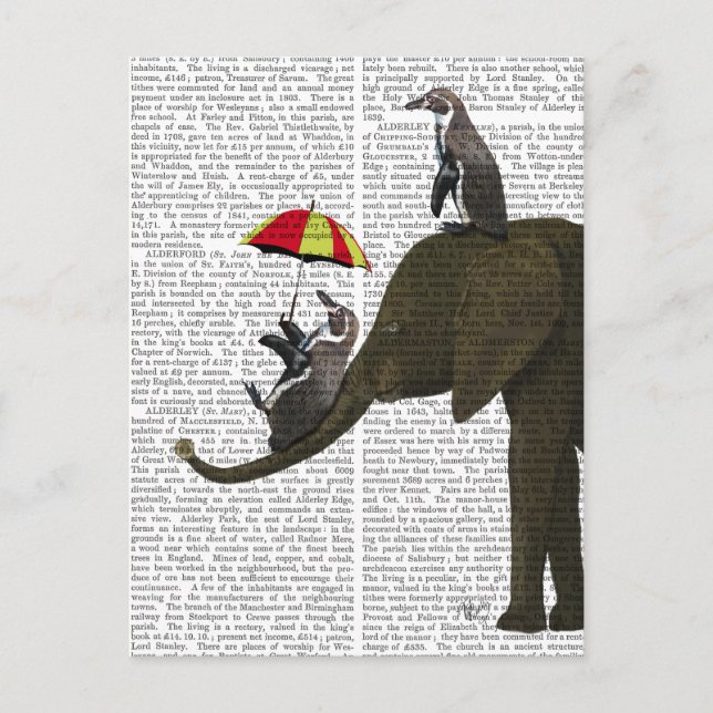 Elephant och Penguin Vykort (Framsida)