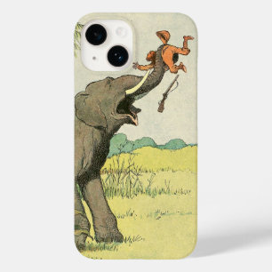 Elephant och Poacher i Jungle