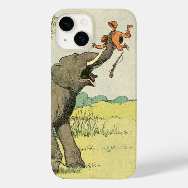 Elephant och Poacher i Jungle (Baksida)