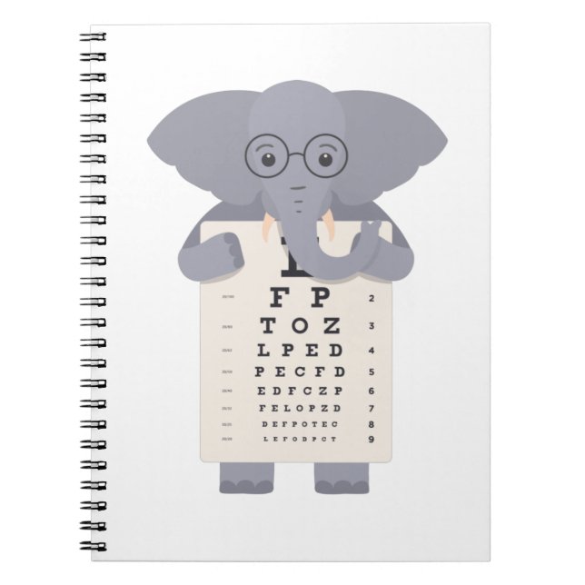 Elephant öga-diagram anteckningsbok (Framsidan)