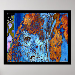 Elephant Öga Original Photo Digital Art Poster