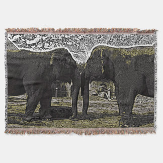 Elephant Ögon Filt