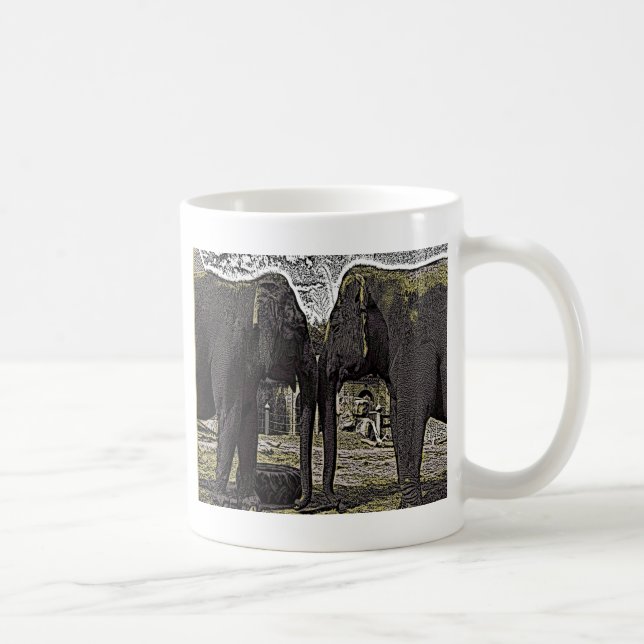 Elephant Ögon Kaffemugg (Höger)
