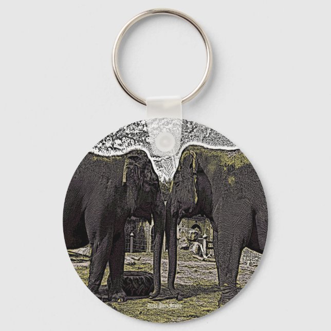 Elephant Ögon Nyckelring (Framsida)