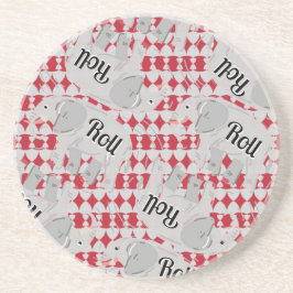 "Elephant on a Roll" keramiskt Underlägg