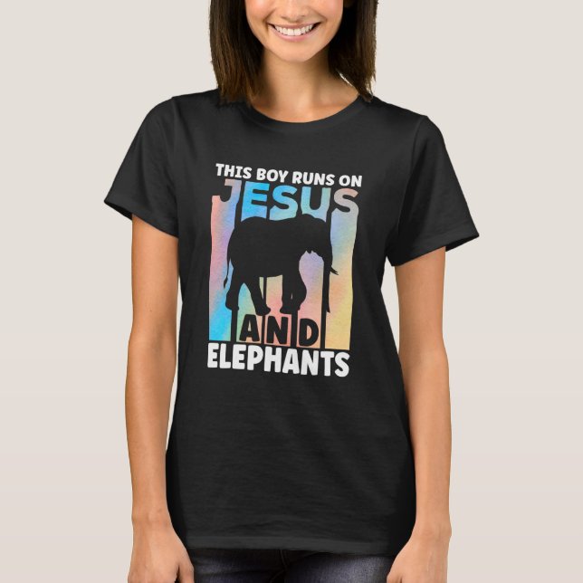 Elephant Outfit for Elephant Lovers Apparel Boys T Shirt (Framsida)