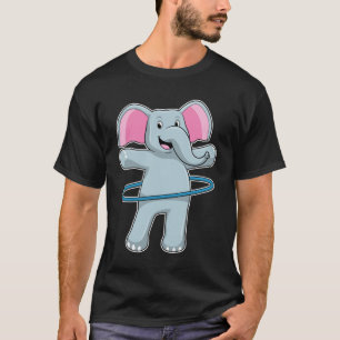 Elephant på Fitness med Fitness däck T Shirt