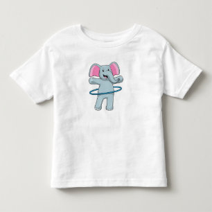 Elephant på Fitness med Fitness däck T Shirt