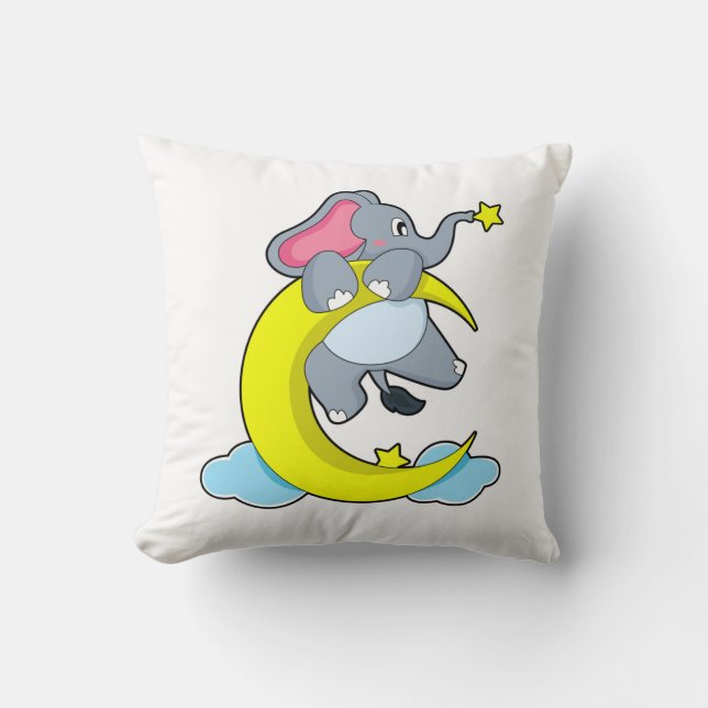 Elephant på moln kudde (Framsida)