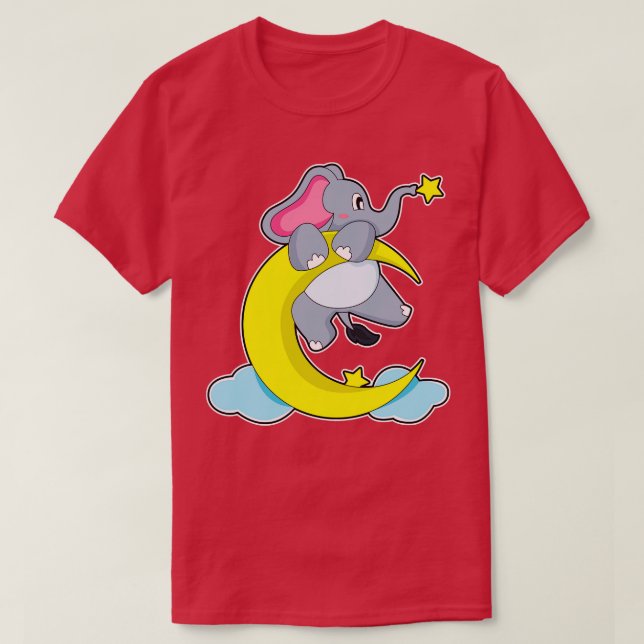 Elephant på moln t shirt (Design framsida)