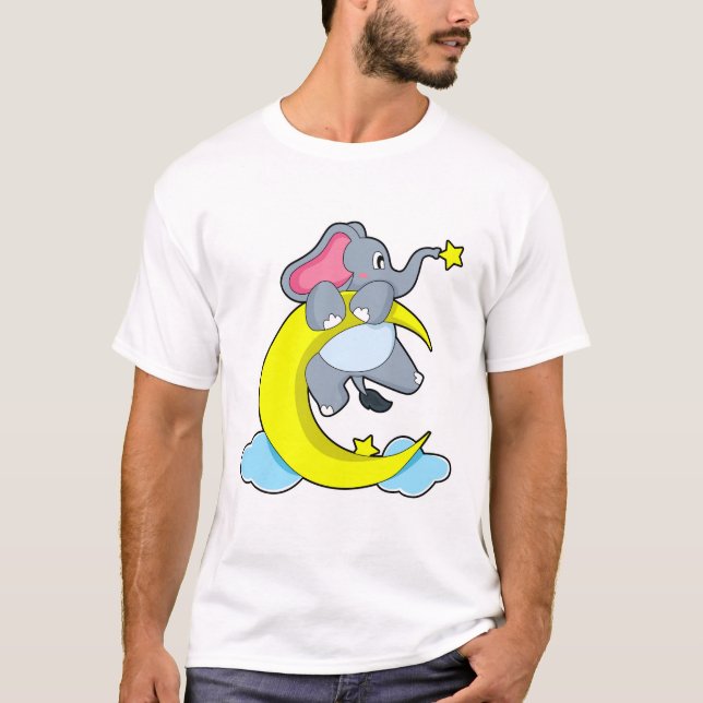 Elephant på moln t shirt (Framsida)