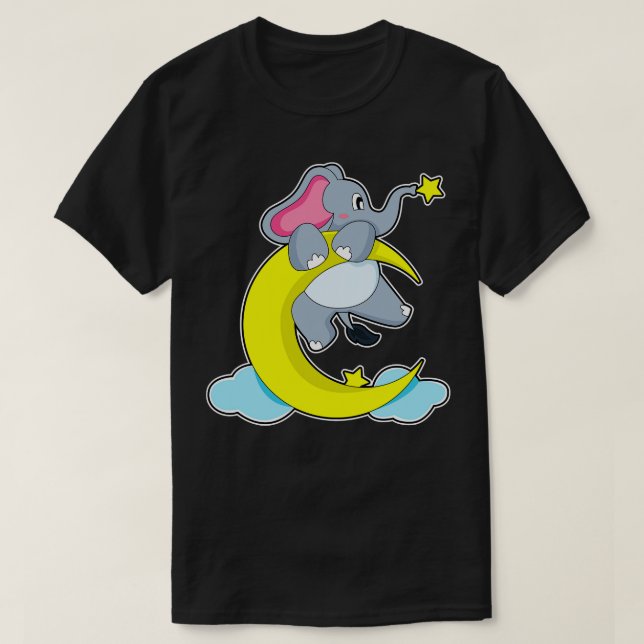 Elephant på moln t shirt (Design framsida)