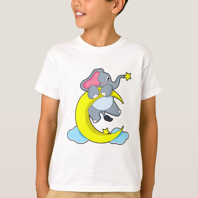 Elephant på moln t shirt (Framsida)