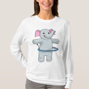 Elephant på Sports with Fitness däck T Shirt