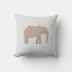 Elephant Painting Safari IllustrationThrow Pillow Kudde