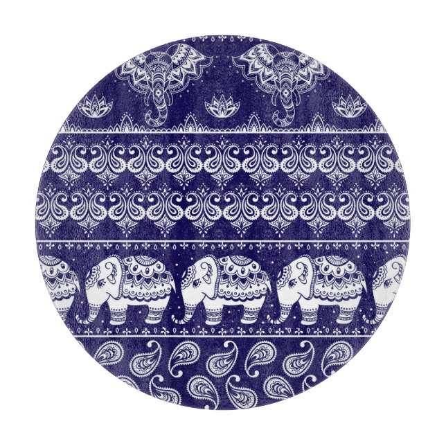 Elephant, paisley: stammen vintage mönster. (Framsidan)