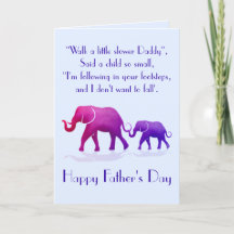 Elephant Pappa Quote Card